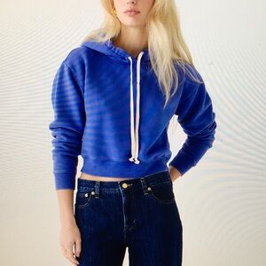 J Crew Heritage Hoodie Sweatshirt Periwinkle Size M